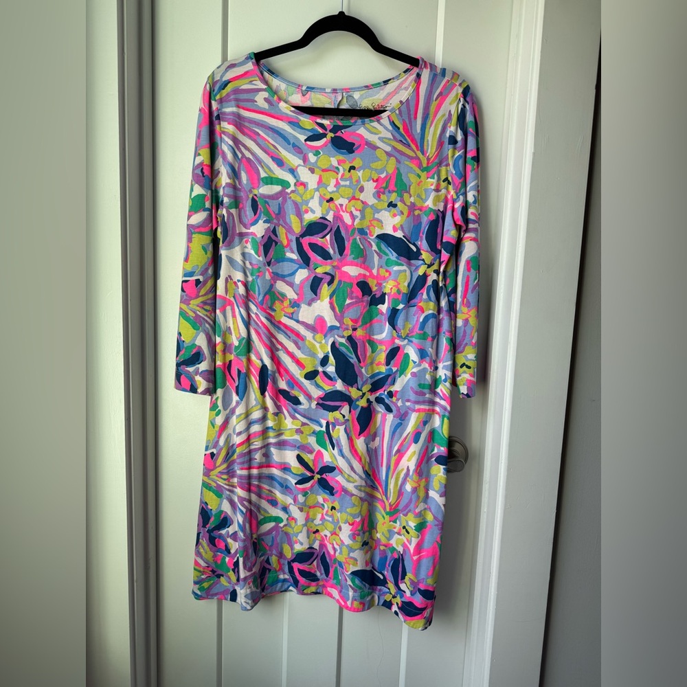 Lilly Pulitzer Multicolor Floral Long Sleeve Dress